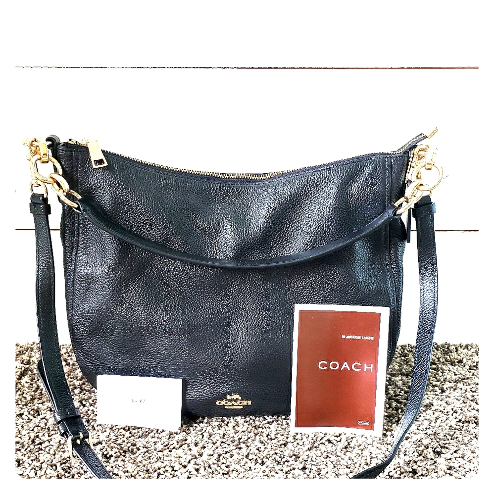 Black Coach Crossbody Handbag.
